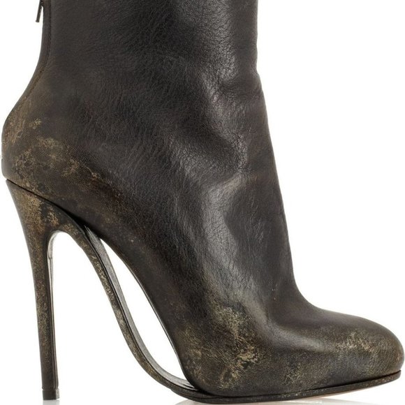 Maison MARGIELA Leather Platform Ankle Booties 35 - Picture 8 of 8